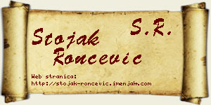 Stojak Rončević vizit kartica